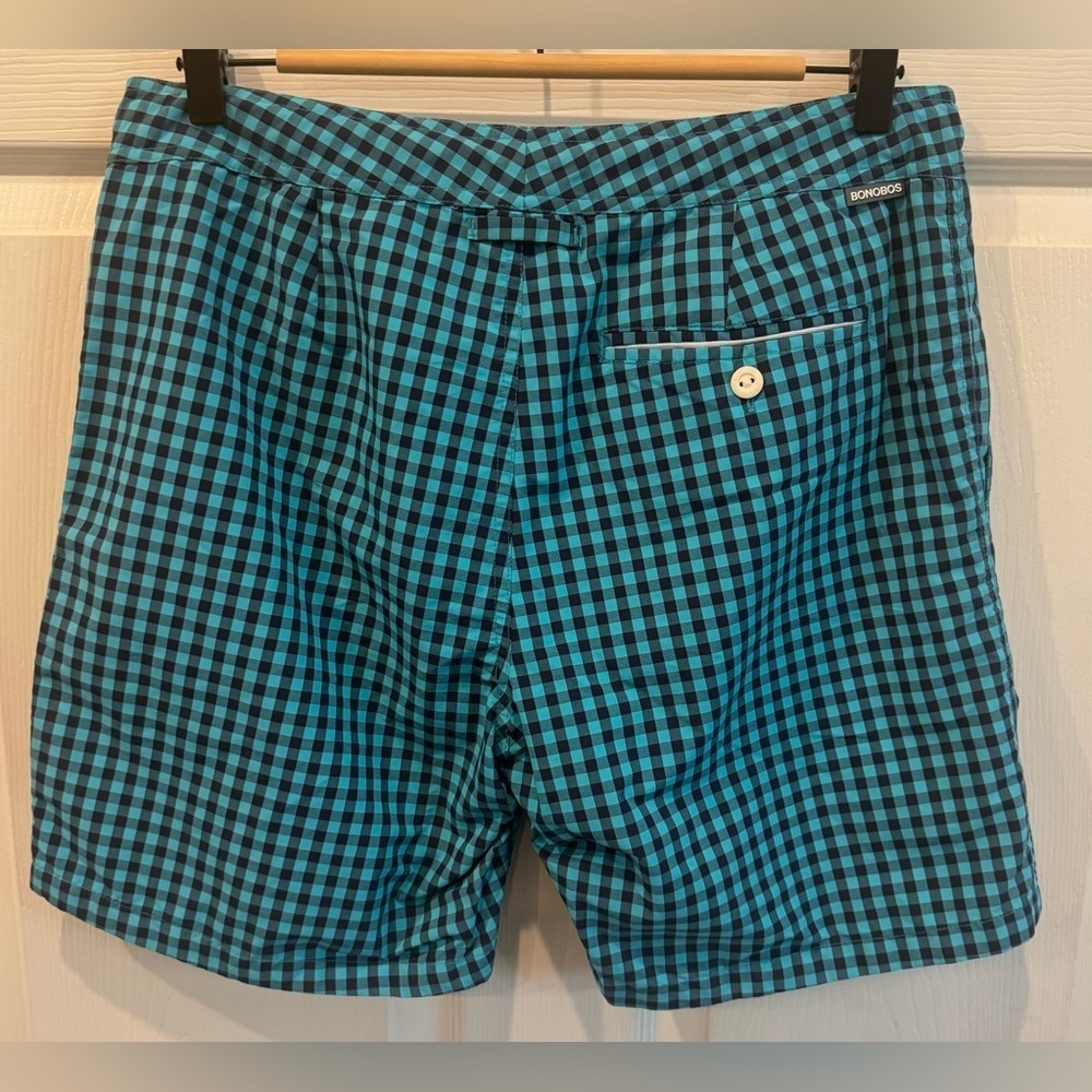 Bonobos Shorts Mens Size 31 Plaid Lined Riviera Swim 7" Inseam Beach Surf Casual